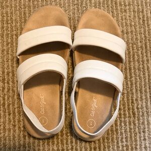Cat & Jack White Double Strap Sandals